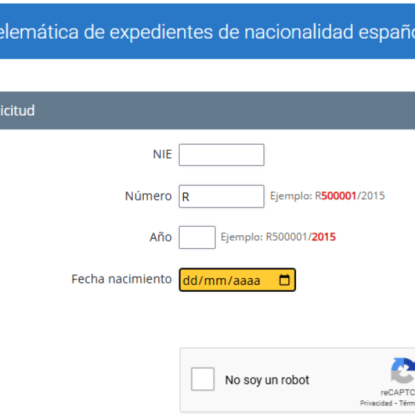 Plataforma cómo va lo mío nacionalidad española